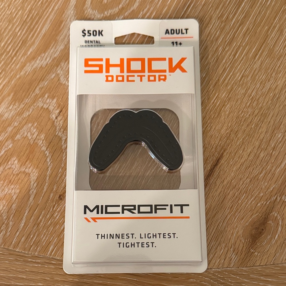 Adult Shock Doctor Black Microfit Mouthguard